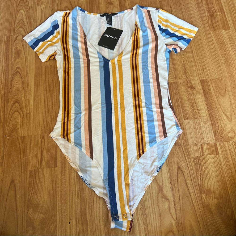 Forever 21 women stripped bodysuit